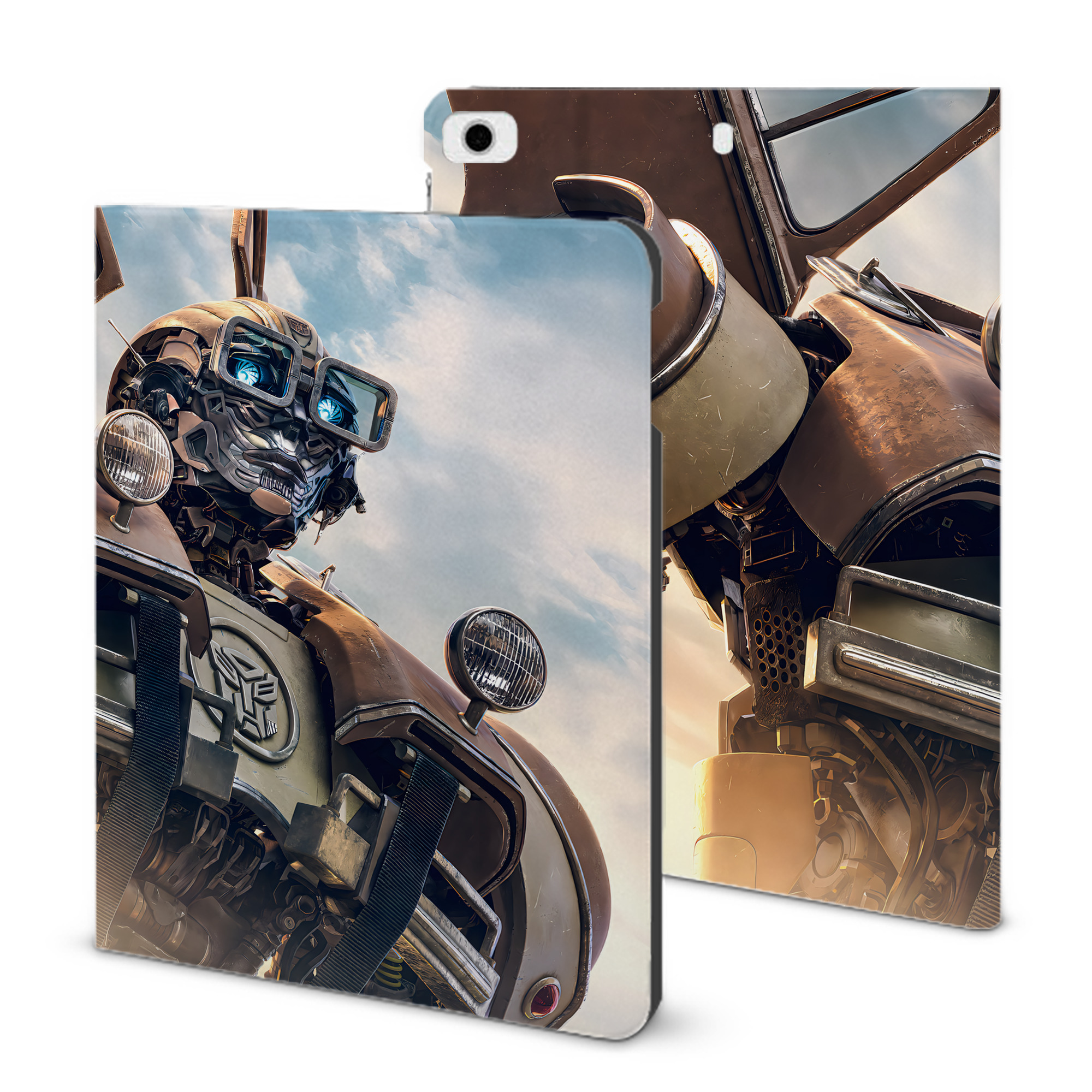 （画像用） Transformers トランスフォーマー IPad ケース ブック型 PUレザー TPU 耐衝撃 軽量 薄型 ペン収納なし 全面保護 IPad 各モデル対応